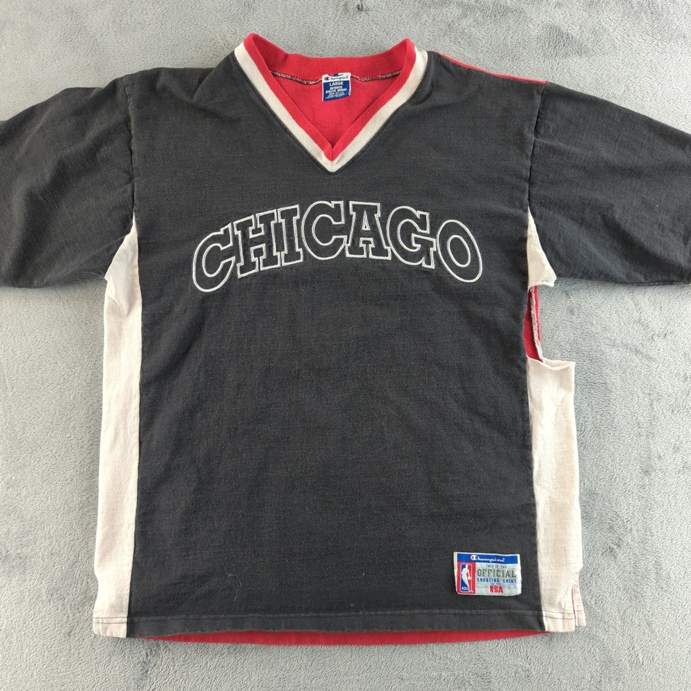 Vintage Chicago Bulls Shirt Mens Large Multi-Color NBA Basketball Champion 90s